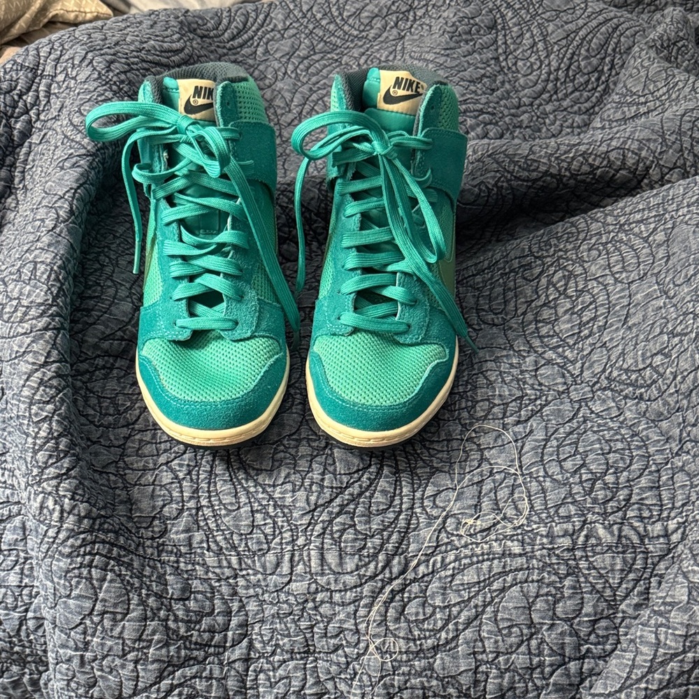 Nike Dunk Sky Hi Wedges Turquoise Turbo Green 12/21/2013-02/12/2014 RARE
